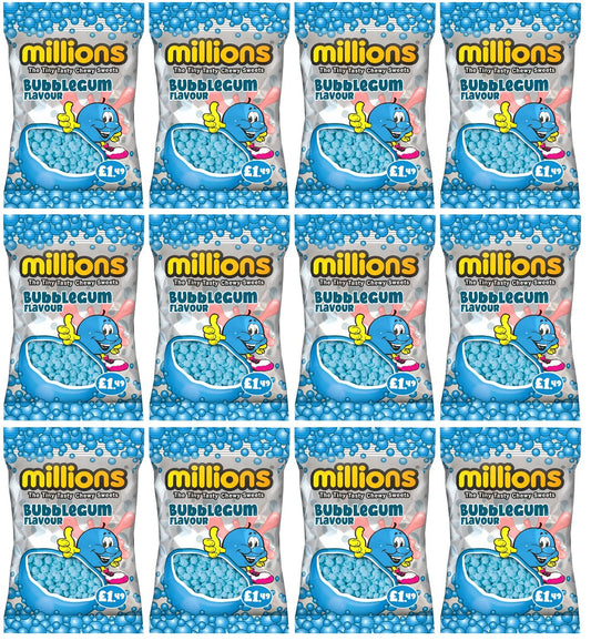12 x Millions Bubblegum Bag - 110GM