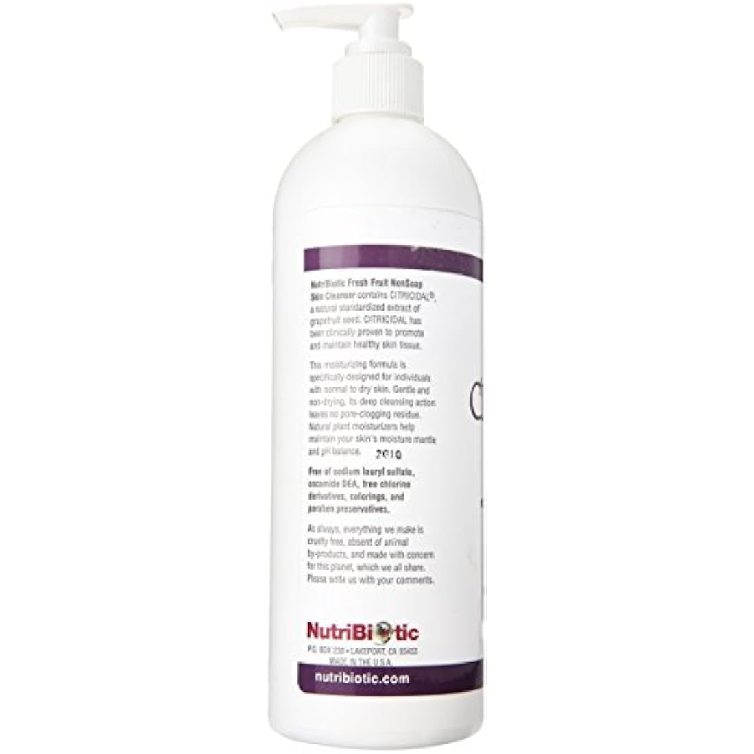 NutriBiotic, Skin Cleanser, Fresh Fruit, Non-Soap, 16 fl oz (473 ml)