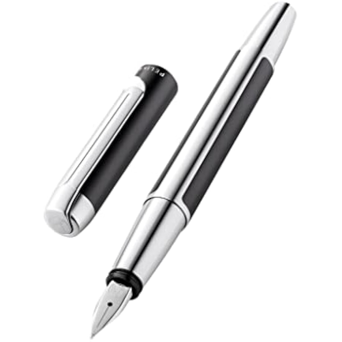 Pelikan Pura 817134 Fountain Pen Anthracite M Nib 1 Piece Including Large Cartridge Gemstone Ink® Sapphire