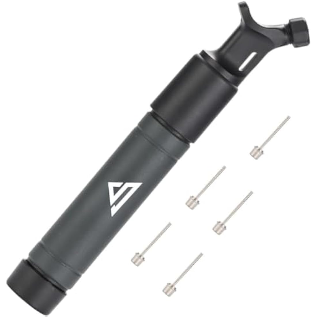 Sports Stable Ball Pump with 5 Needles. Dual Action Air Pump for Your Football, Rugby Ball, Volleyball, Basketball, Handball and Other Inflatable Balls