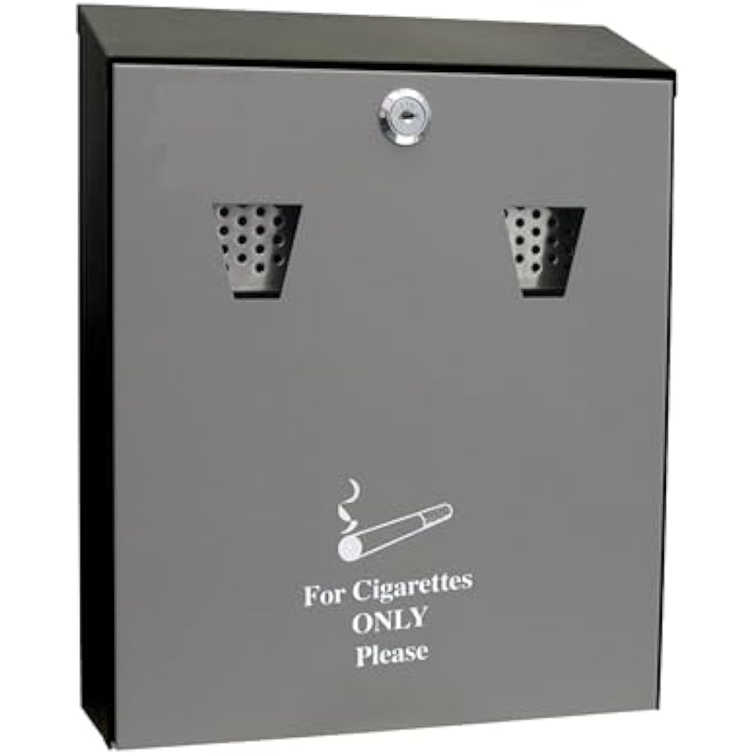 Cathedral Products Outdoor Ashtray with 3.1L Ash Bin & Integrated Extinguisher Panel