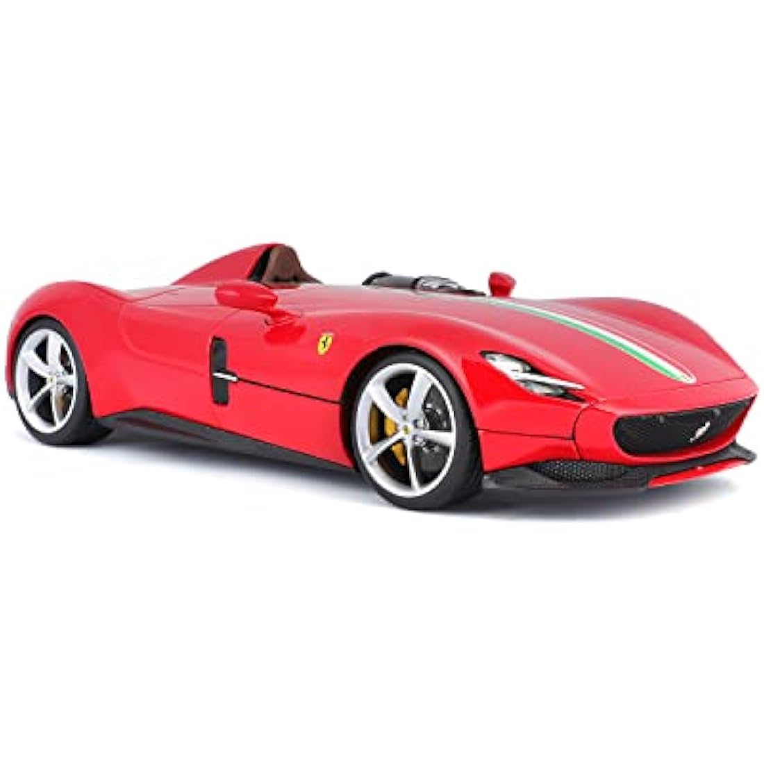 Bburago FERRARI SIGNATURE MONZA SP-1 Super Car – 1:18 Scale – Incredibly Detailed Die-Cast Replica Collectible Model Vehicle, Red