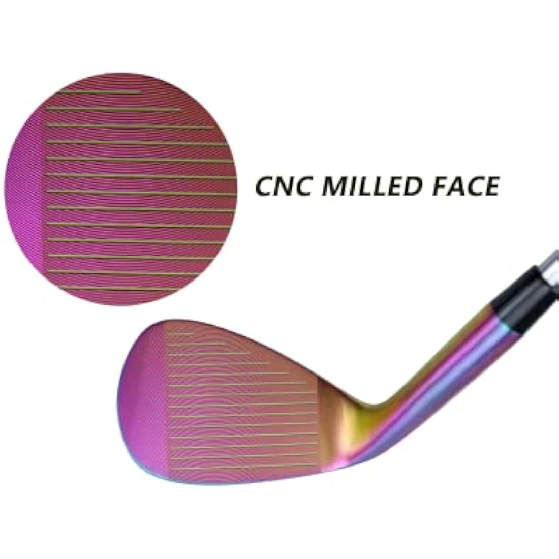 WENGH Golf Wedge Set for Men Right Handed –Including 52 56 60 Degree Golf Wedges-35 inches-Available in Black and Rainbow