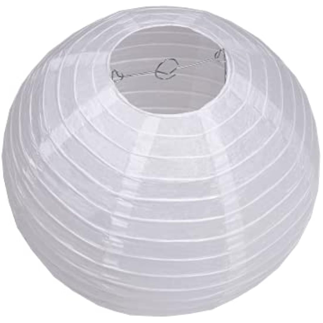 White Paper Lanterns Packs of 3 Round Paper Lanterns Lampshade Party Decorations (All White, 12" (30 Cm))