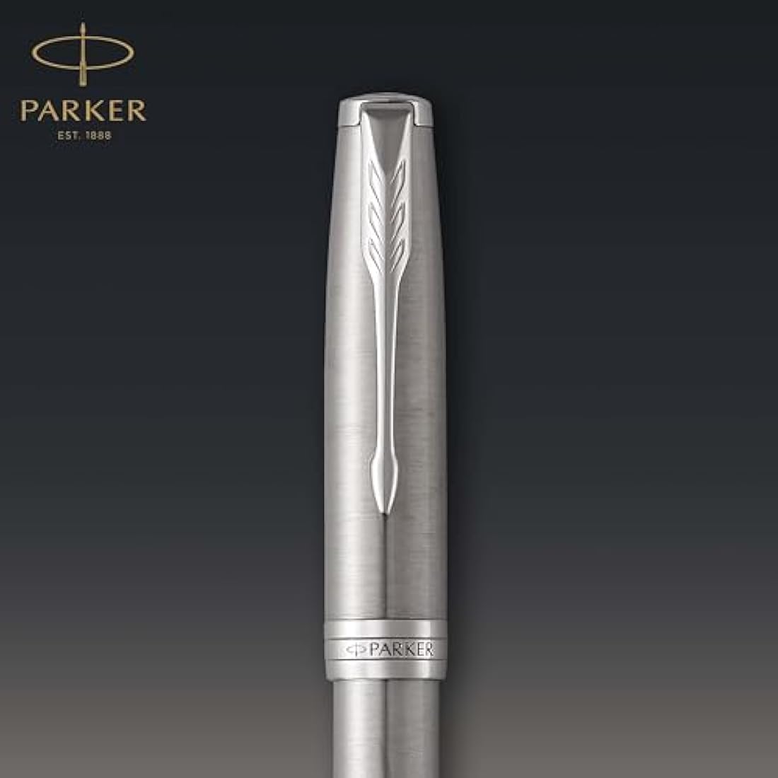Parker Sonnet Fountain Pen | Stainless Steel with Palladium Trim | Medium Nib | Gift Box