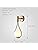 Nordic Wall Lamp Creative Golden Drop-Shaped Glass Metal Wall Light for Dining Room/Bedroom/Living Room/Study,White Light