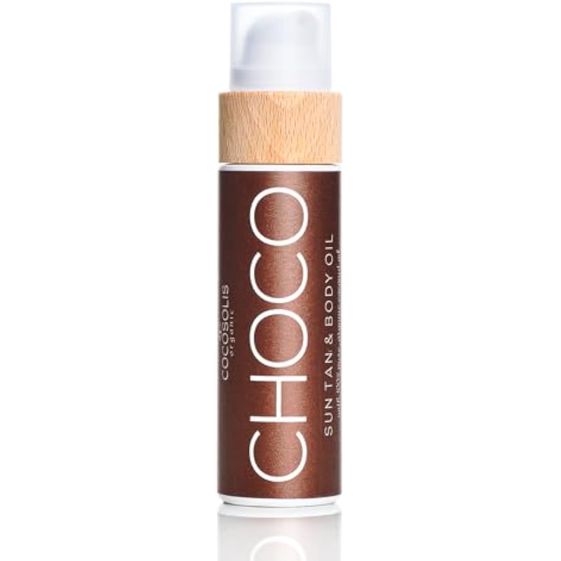 COCOSOLIS CHOCO accelerator - organic oil with vitamin E & chocolate scent for a quick, intensive tan - tanning enhancer for a deep tan - nourishing tanning bed oil (110)