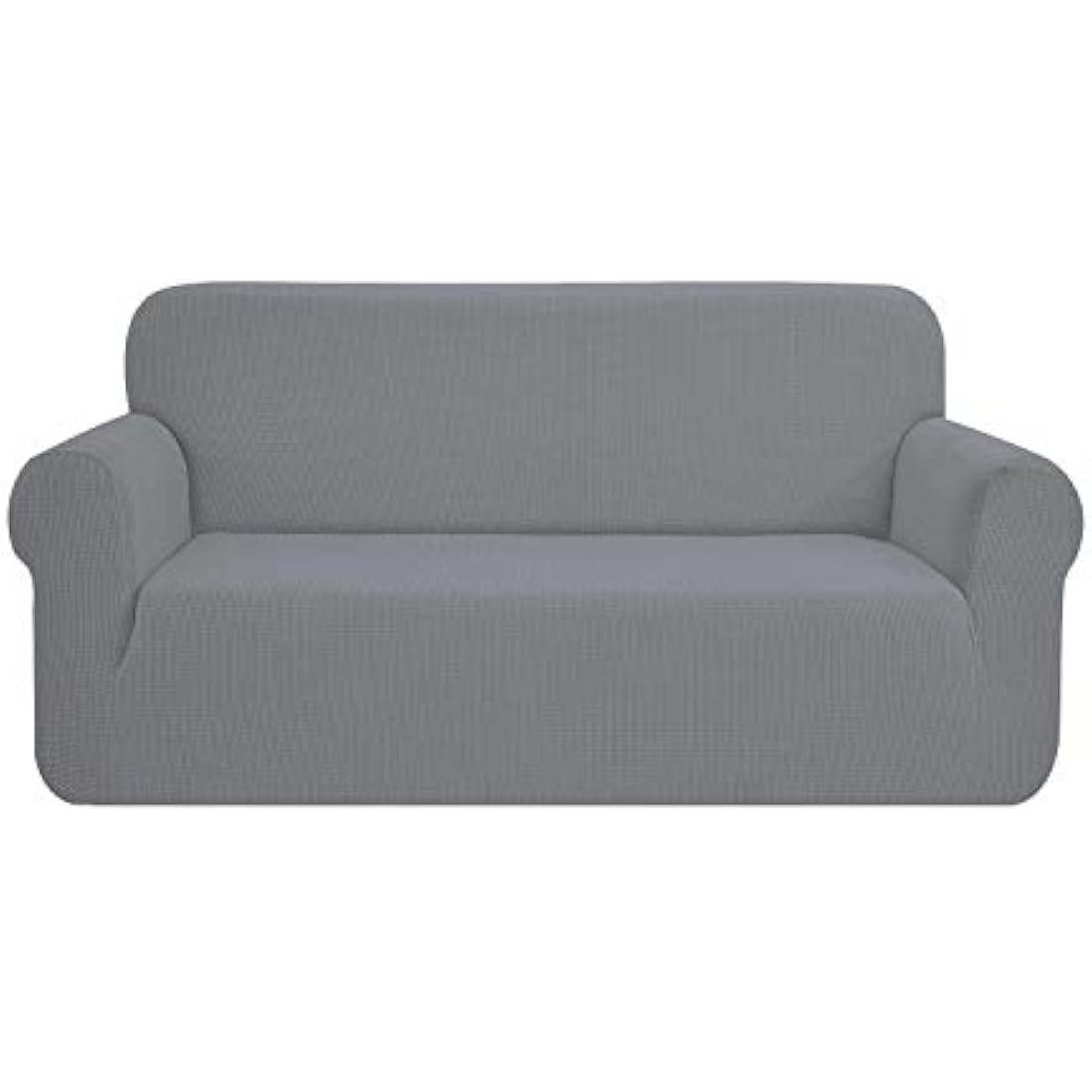 SAMSTEX Stylish Sofa Cover Stretch 1-Piece Sofa Slipcovers High Stretch Sofa Covers 3 Seater Thick Soft Sofa Protector Machine Washable Non Slip Couch Covers (3 Seater, Light Grey)