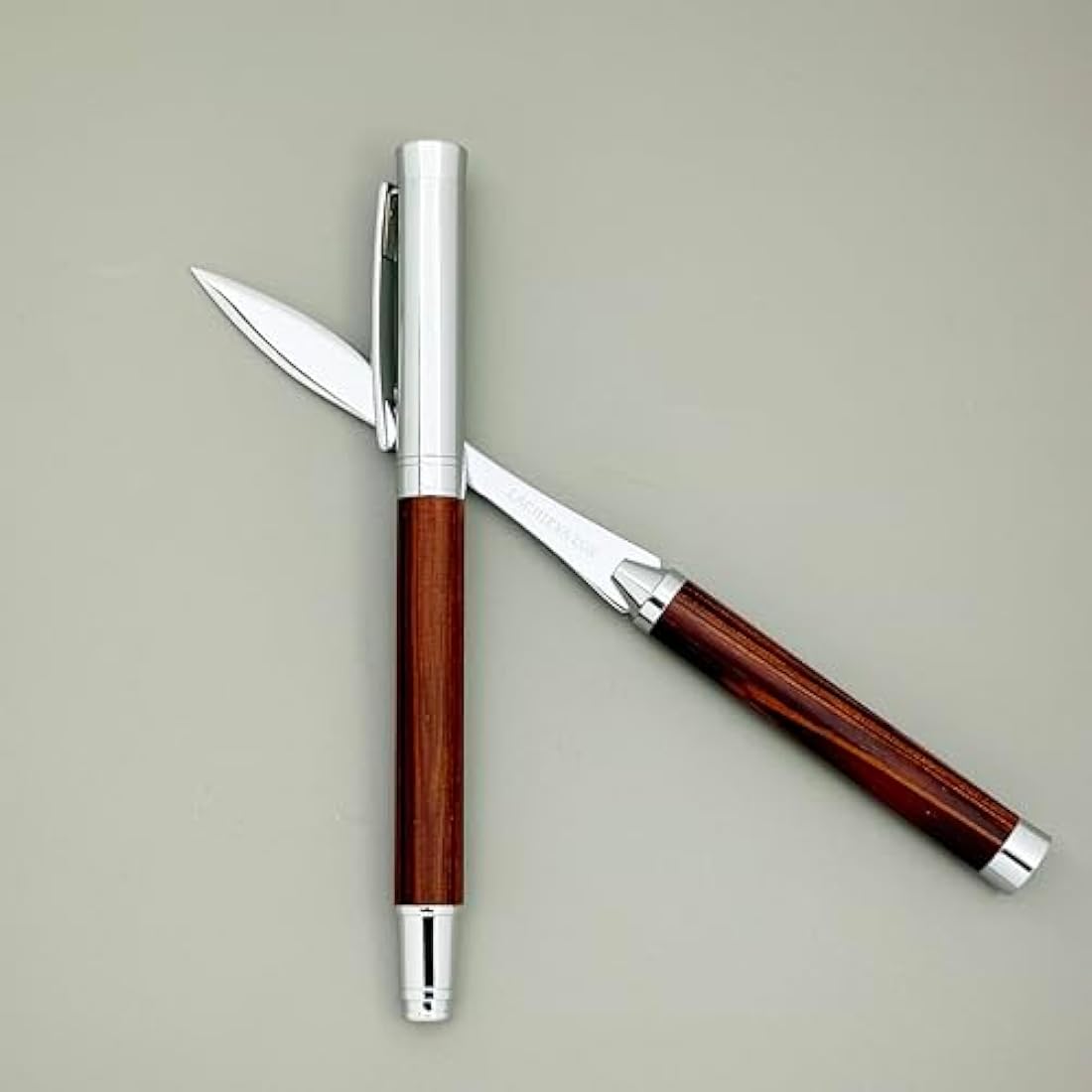 LACHIEVA LUX Rosewood Rollerball Pen and Letter Opener Gift Set, Solid Wood with Natural Grain, Gift for Men and Women, TimberDuo Series