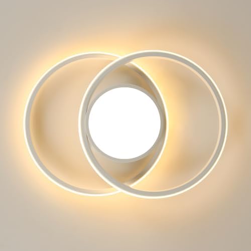 Comely LED Ceiling Light, Bedroom Ceiling Lamp, 42W 4800LM, Warm White 3000K, Rond Modern Ceiling Light for Living Room Kitchen, Dia 40cm