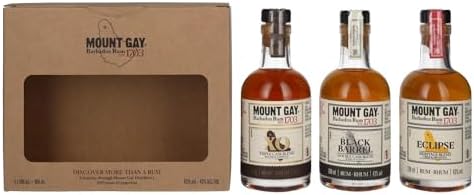 Mount Gay Barbados Golden Rum 3 x 20 cl Discovery Pack Gift Set