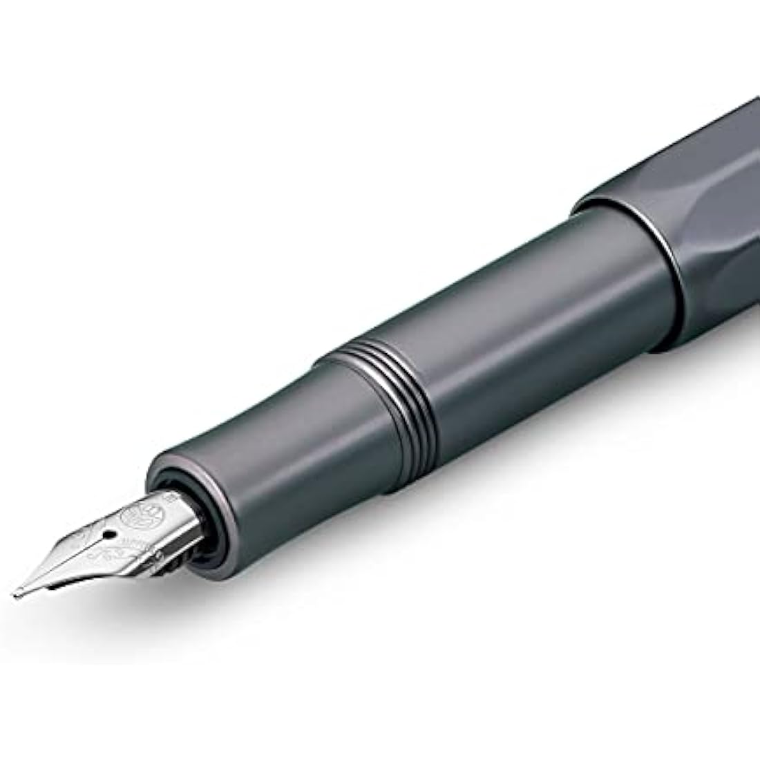Kaweco AL SPORT Fountain Pen Anthracite I Premium Fountain Pen for Ink Cartridges I Exclusive Fountain Pen 13 cm I Nib: M (Medium)