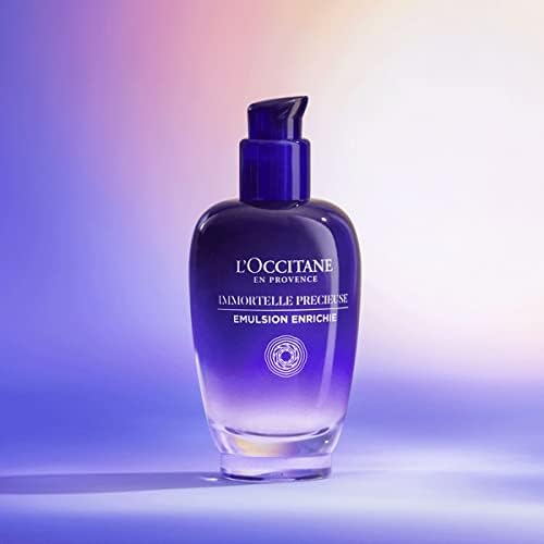 L'OCCITANE Immortelle Precious Emulsion 75ml | 8 Hour Hydration | Vegan & 99% Readily Biodegradable | Natural Alternative to Retinol | Luxury & Clean Beauty Skincare for All Skin Types