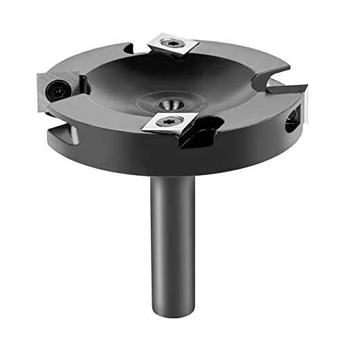 SpeTool Spoilboard Surfacing Router Bit 1/2 Inch Shank 3 Inch Cutting Diameter 2+2 Flute Carbide Insert Slab CNC Flattening Router Bit router template woodworking