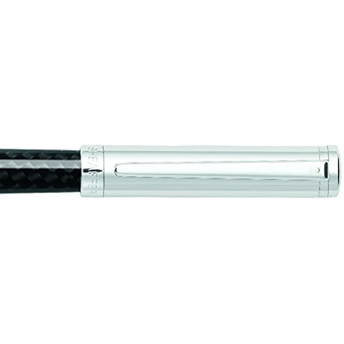 Sheaffer Intensity Carbon Fibre Barrel Chrome Cap/Plate Trim Fountain Pen with Medium Nib