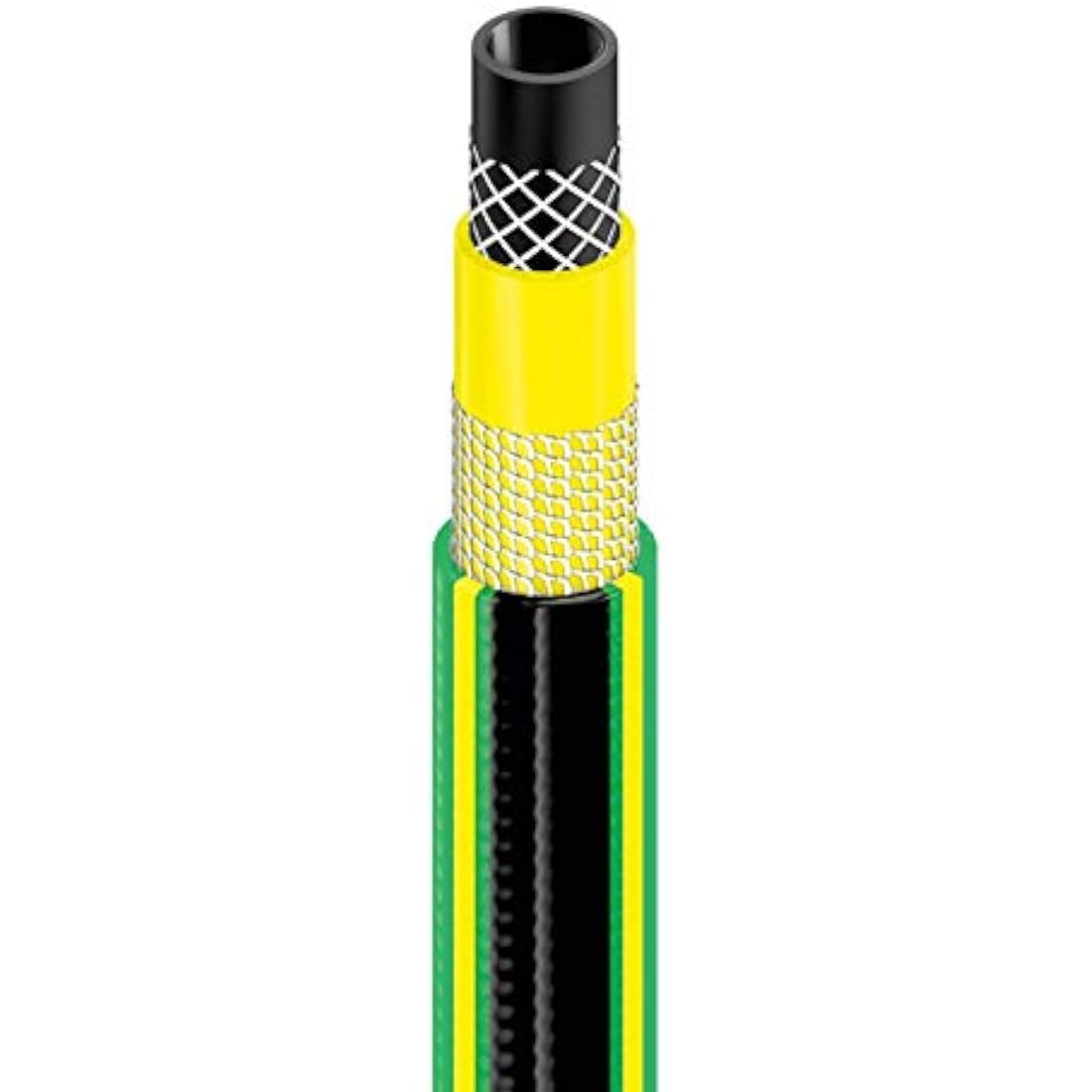 Cellfast Garden Hose Green ATS2 3/4" 50 m, Five-Layer Hose, Knots Resistant, Double Cross-Tricot Reinforcement, Anti-Twist, 15-121