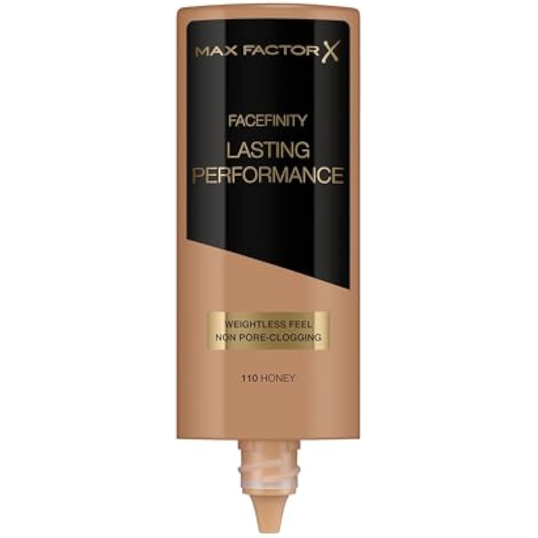 Max Factor Lasting Performance Liquid Foundation, 110 Honey, Full Coverage, Flawless and Radiant Finish, Lightweight Formula, Smudge Resistant, Non Pore-Clogging, Fragrance Free, 35ml