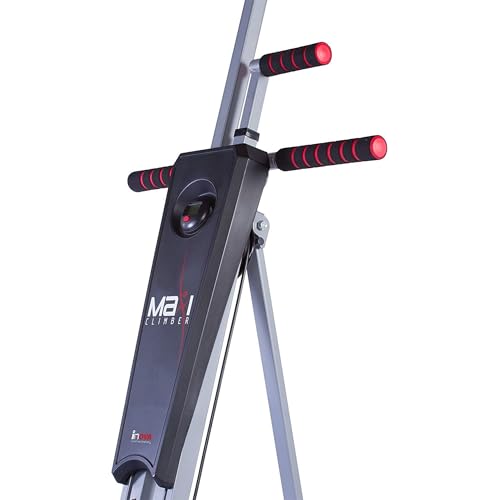 New Image Maxi Climber - Vertical Climbing Cardio Exercise Machine - Full Body Workout - Multifunctional At Home Gym Equipment - Black/Grey