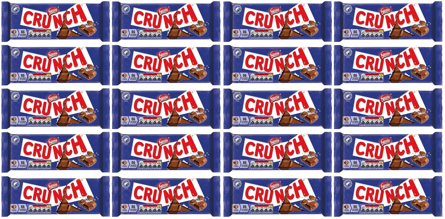 20 x Nestle Crunch Milk Large Bar - 100GM