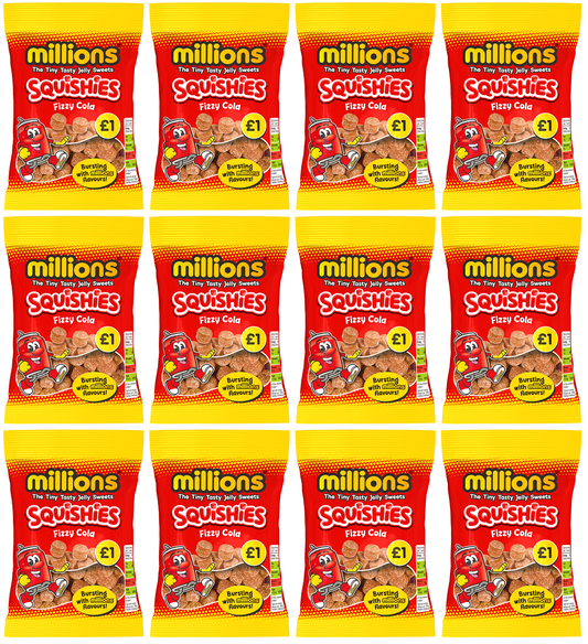 12 x Millions Squishies Cola Bag - 100GM