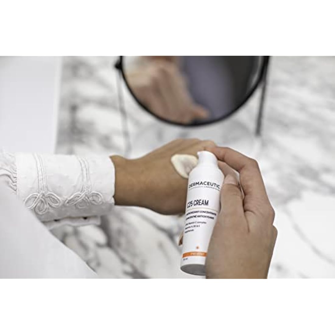 Dermaceutic C25 Cream - Antioxidant Day Cream with Vitamin C, Vitamin E, Vitamin B5, Vitamin E and Polyphenols - Protective face moisturizer for improved complexion and radiant skin - 30ml