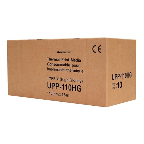 Sony Compatible Ultrasound Paper UPP-110HG,High Gloss Ultrasound Film,Thermal Print Media for black & white printer 10 rolls