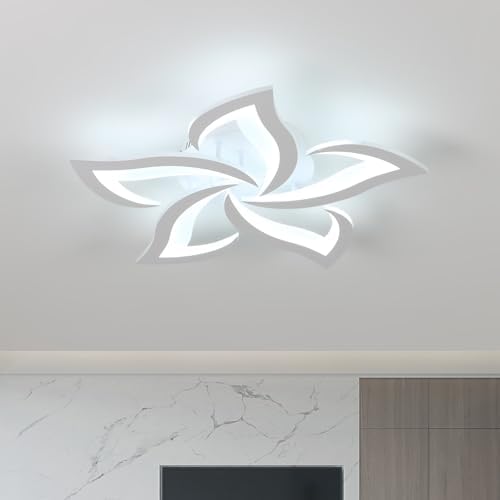 Comely LED Ceiling Light Dimmable, Ceiling Lamp with Remote Control, 40W 4700LM 3000K~6500K Φ60cm, Acrylic Modern Ceiling Light for Bedroom Living Room, Dia60cm