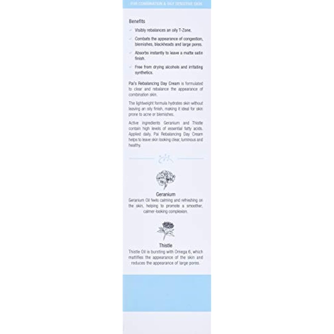 Pai Skincare | THE PIONEER Mattifying Moisturiser for Combination & Oily Skin, Hypoallergenic, B-Corp, Organic. 50ml