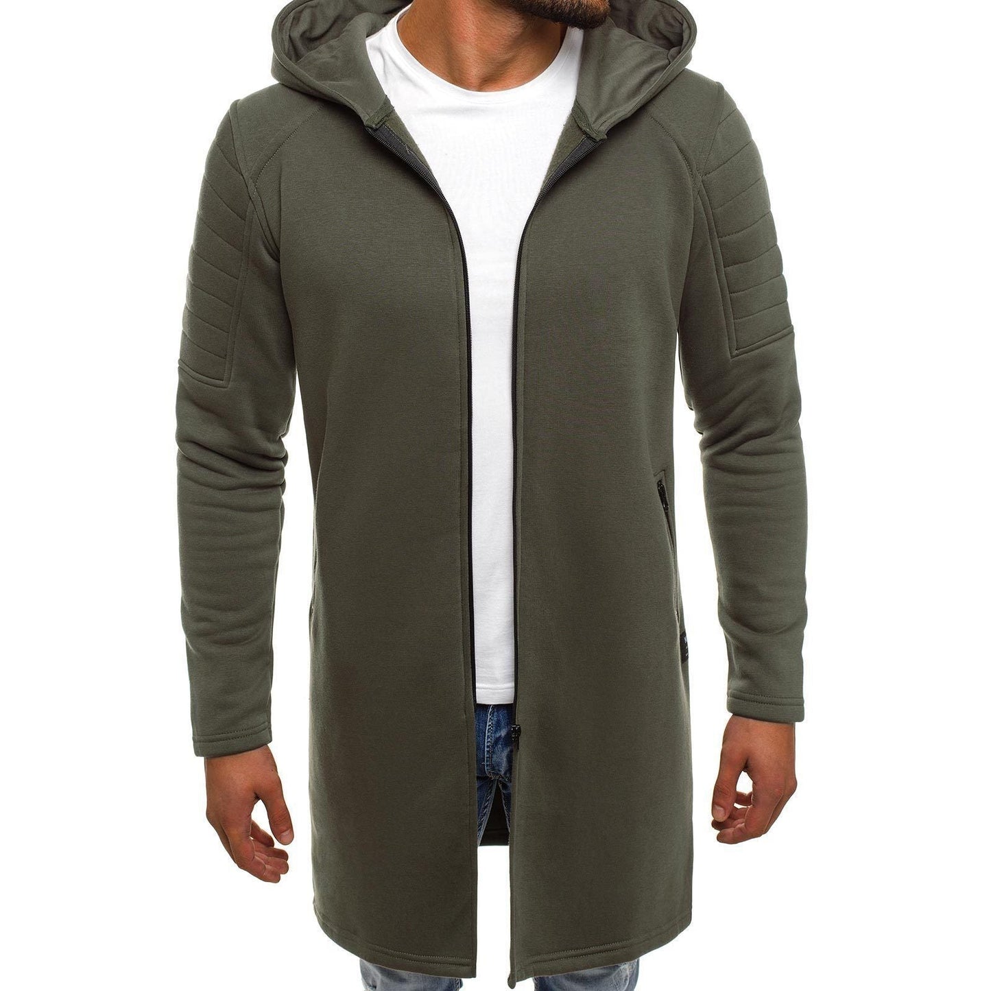 Hooded Men's Arm Striped Mid-Length Pants Casual