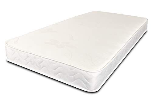 Starlight Beds Stress-Free Small Single Mattress, Value Sprung Small Single Memory Foam Mattress, Soft, White, 18cm Deep. 2ft6 x 6ft3 (75cm x 190cm)