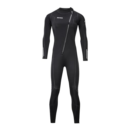 ZCCO Ultra Stretch 3mm Neoprene Wetsuit,Front Zip Full Body Diving Suit,one Piece for Men Women-Snorkeling,Scuba Diving Swimming,Surfing (Women,
