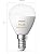 Philips Hue White Ambiance Luster Smart LED Light Bulb 2 Pack [E14 Edison Screw] for Indoor Home Lighting, Livingroom, Bedroom.