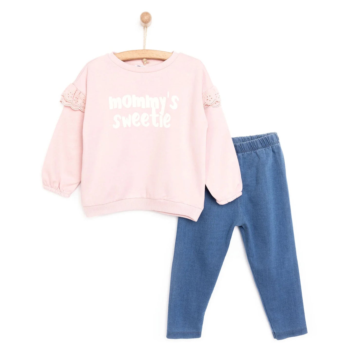 HelloBaby  Baby Girl Joggers - Powder