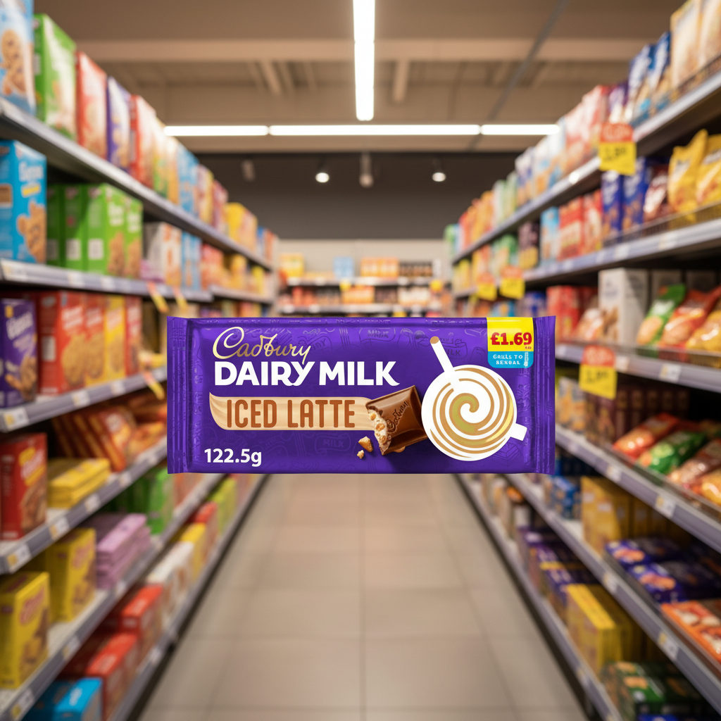 17 x Cadbury Dairy Milk Iced Latte Large Bar  - 123GM