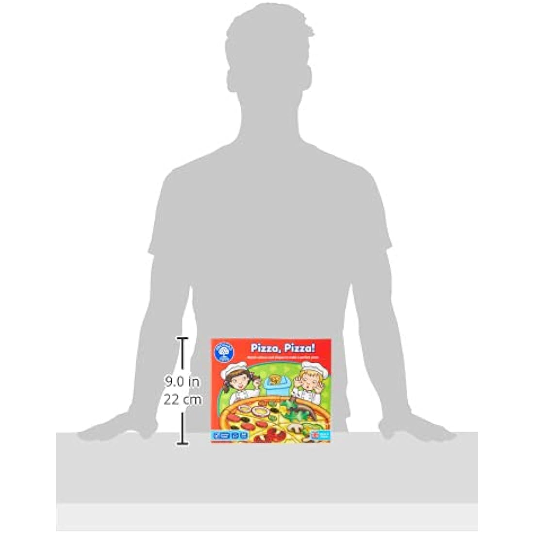 Orchard Toys Pizza, Pizza! Game, Educational Board Game for Preschoolers and Children Age 3-7, Shape and Colour Game, Educational Game Toy