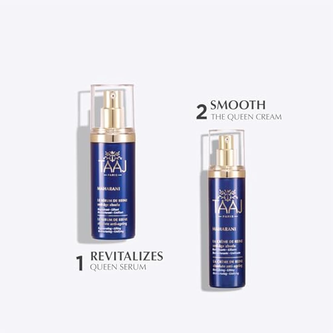 TAAJ | The Queen's Cream - MAHARANI | Powerful anti-ageing actives | Revitalised and plumped up, the skin is visibly younger | Wrinkles are smoothed | Hyaluronic acid, collagen and elastin | 50 ml