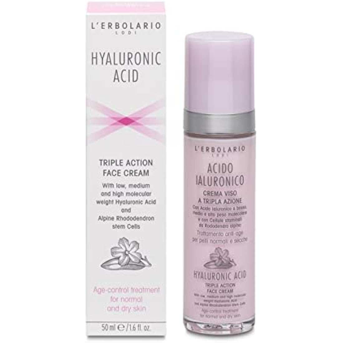 L'Erbolario Hyaluronic Acid Face Cream for Combination Skin
