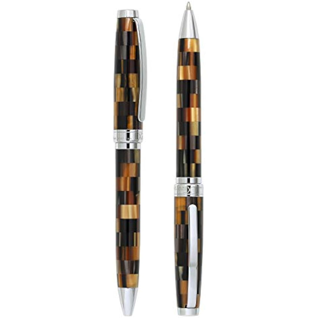 Xezo Urbanite Brown Retro-Style Serialized Medium Ballpoint Pen (Urbanite Brown B)
