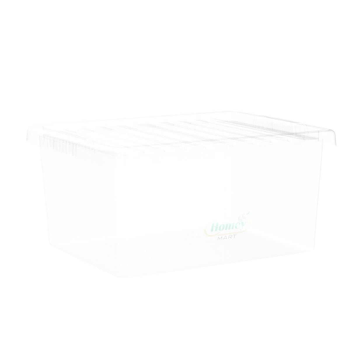 Homey Mart High‑Quality 11 Litre Storage Box with Clip‑On Lid – Durable, Stackable Plastic Container for Home, Office & Workplace Organisation