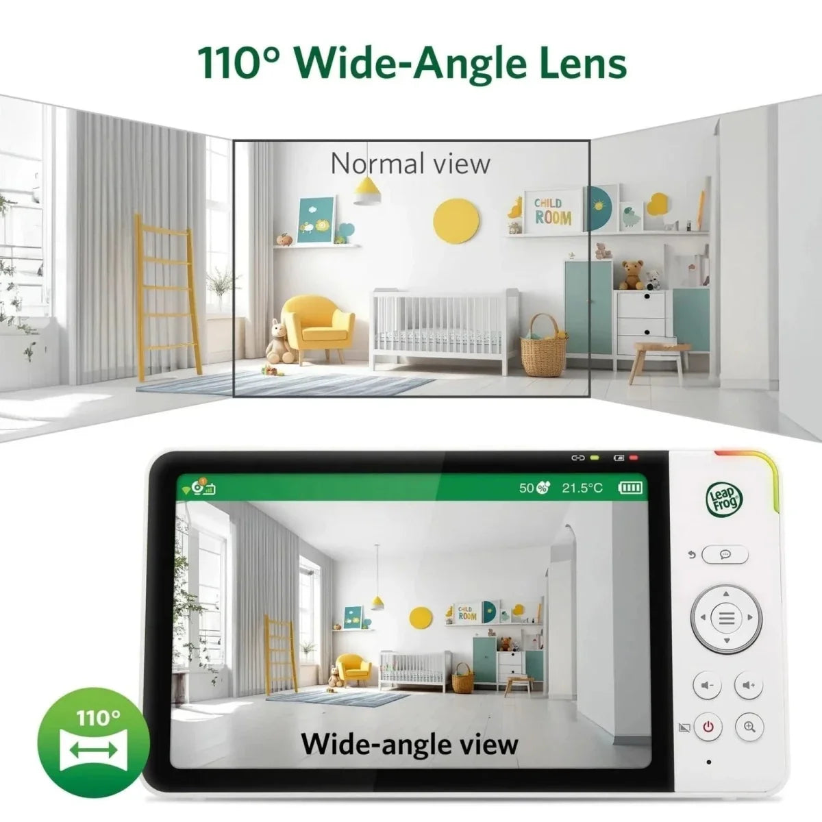 LeapFrog LF5817HD 7" Wi-Fi Smart Video Baby Monitor