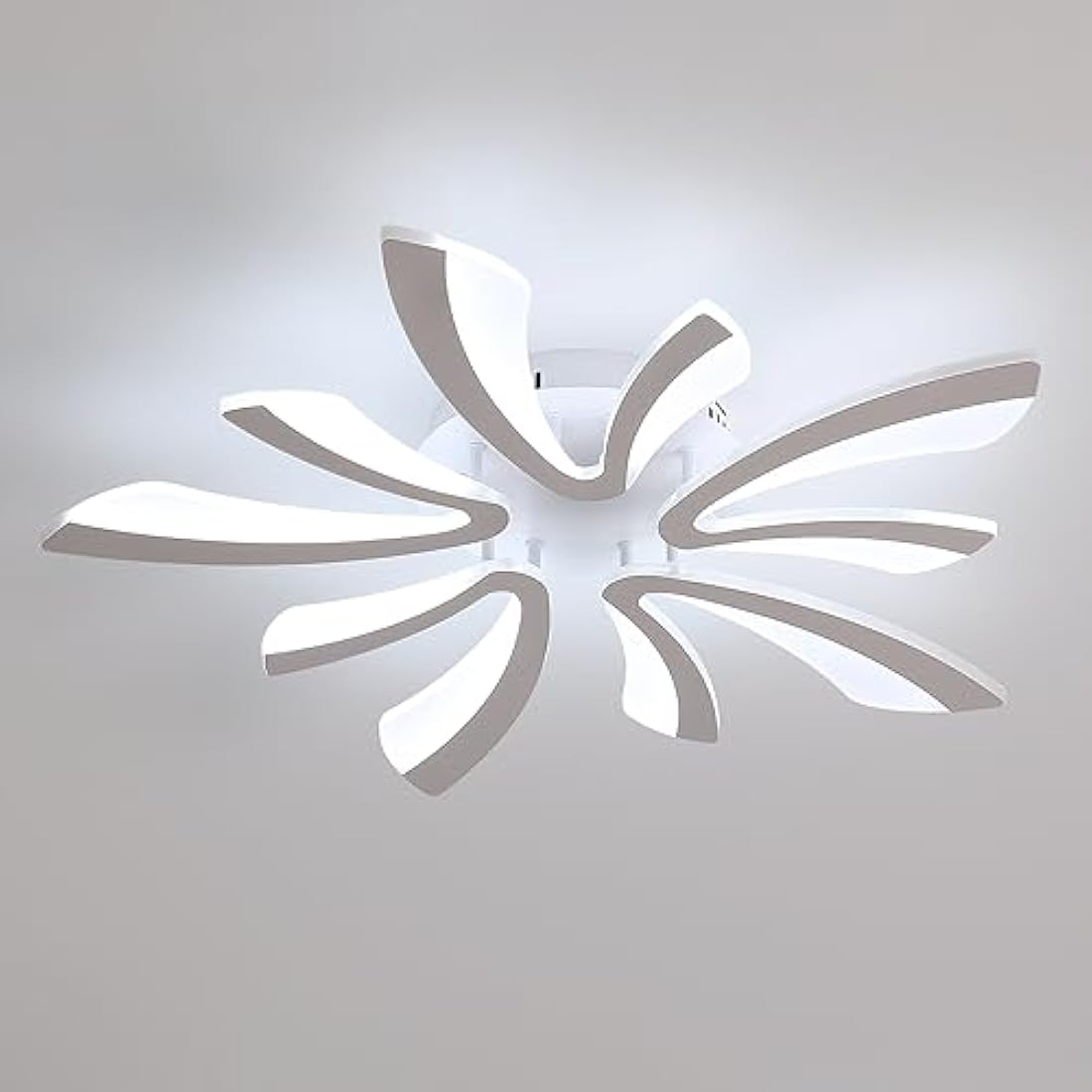 Comely Ceiling Light, LED Ceiling Lamp 50W, 6500K Cold White Light Flush Mount Acrylic Modern Lighting Fixture for Living Room Bedroom, 70cm