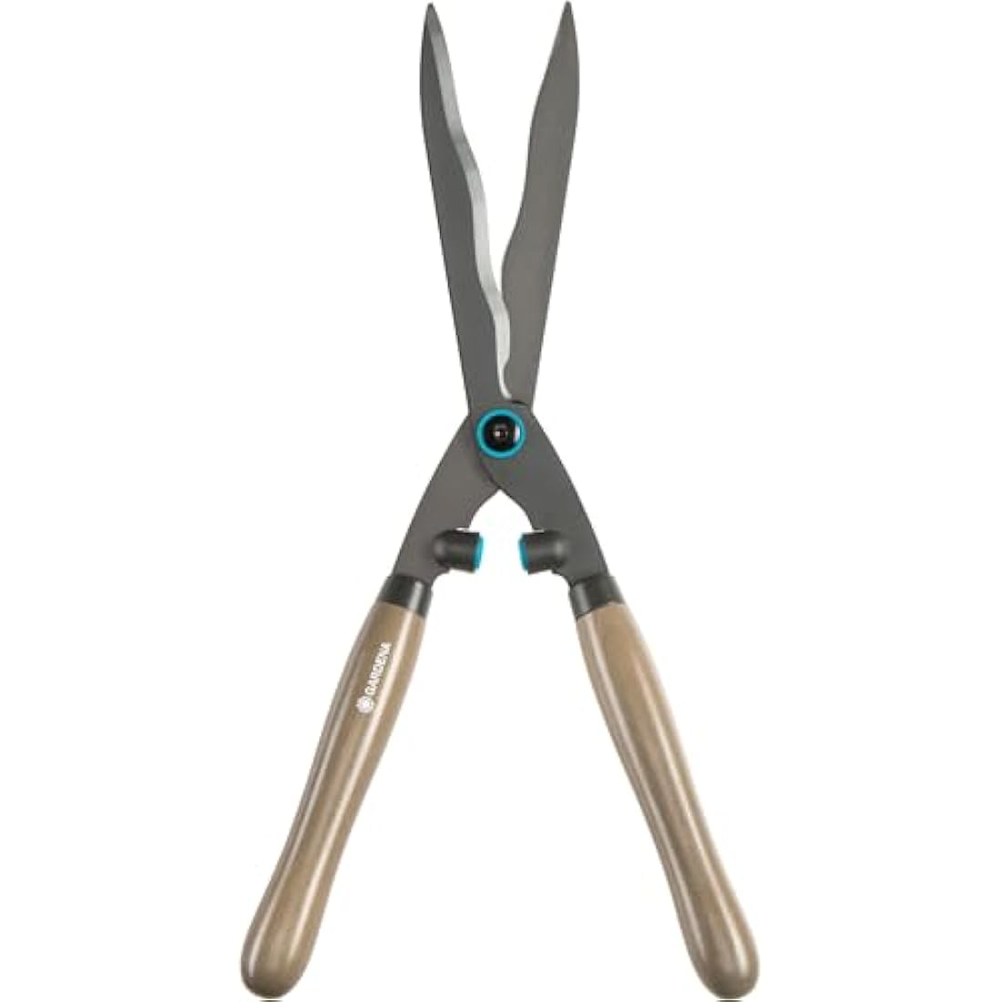 Gardena NatureCut hedge clippers: Sturdy clippers for cutting hedges and thicker branches, 23 cm, with non-stick blade coating and ergonomic wooden handles (12300-20)