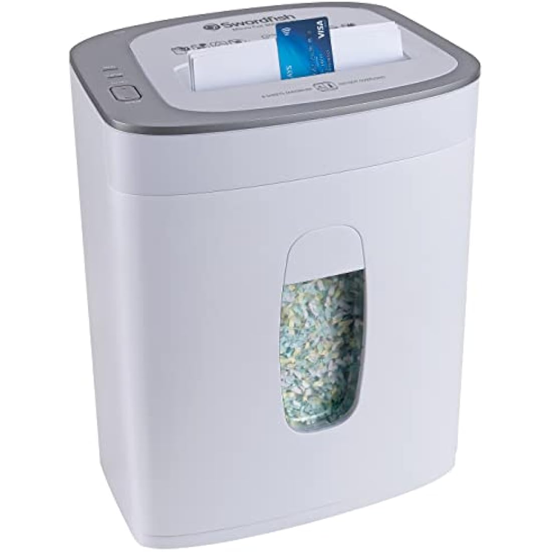 SWORDFISH 800XXC-P4 Micro Cut High Security Paper/Document Shredder [40388], White