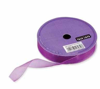 Organza Ribbon Purple