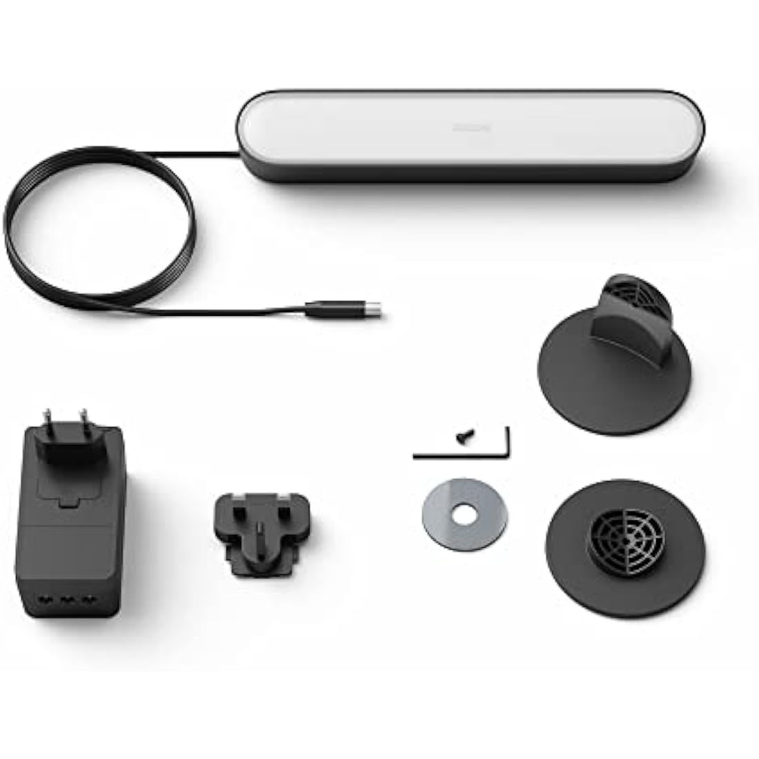 Philips Hue Play White and Colour Ambiance Smart Light Bar Single Pack Base Unit, Entertainment Lighting for TV and Gaming (Works with Alexa, Google Assistant and Apple HomeKit), Black