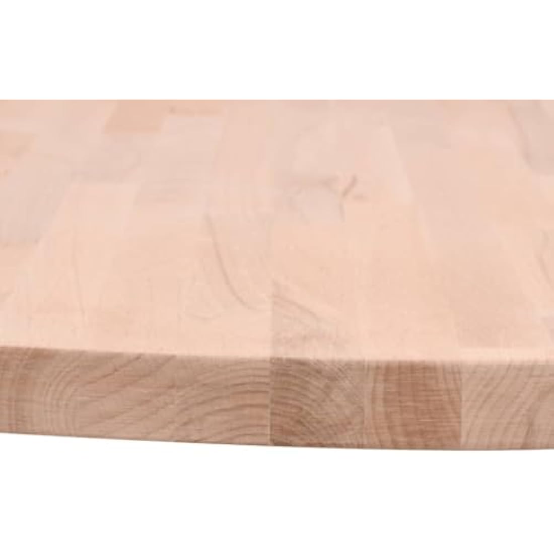 vidaXL Solid Beech Wood Round Table Top - Natural Durable Coffee Table Replacement, Easy to Clean, Unique Grain Pattern, 80cm Diameter.
