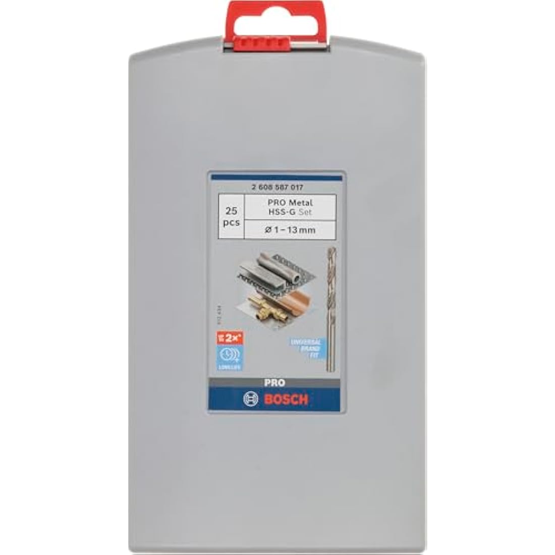 Bosch Professional 25pc. HSS-G ProBox Metal Drill Bit Set (for Steel, Ø 1-13 mm, Accessories Drill Driver and Drill Stand)