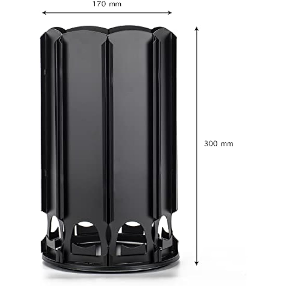 Bagoo Coffee Pod Carousel Holder for Nespresso Vertuoline 360 Degree Rotation with Central Additional Storage Vertuo Capsules (40+)
