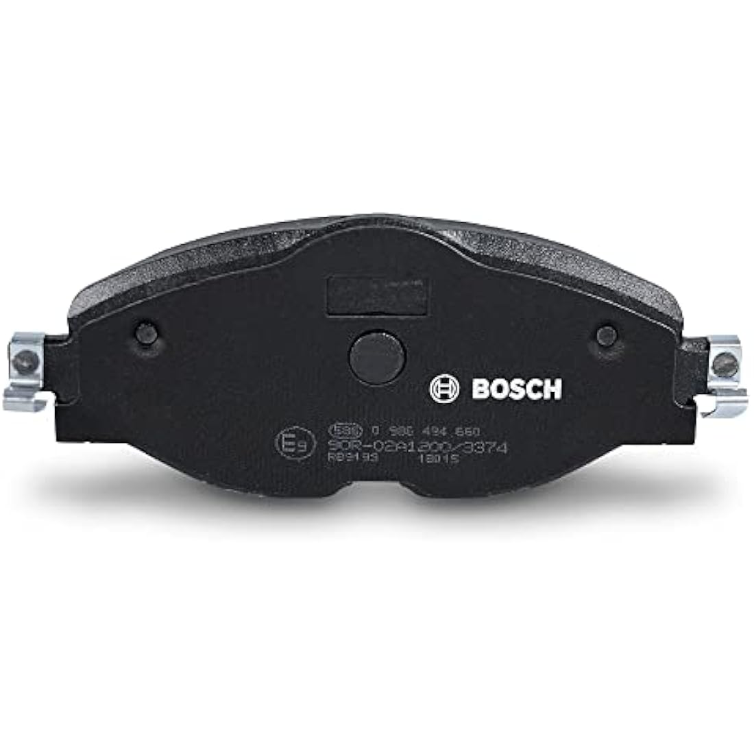 Bosch BP1505 - Brake Pads Car Front Axle - Bosch Quality - Reduced Noise and Dust - ECE-R90 Certified - Copper-Free - 1 Set of 4 Pads - With Accessories