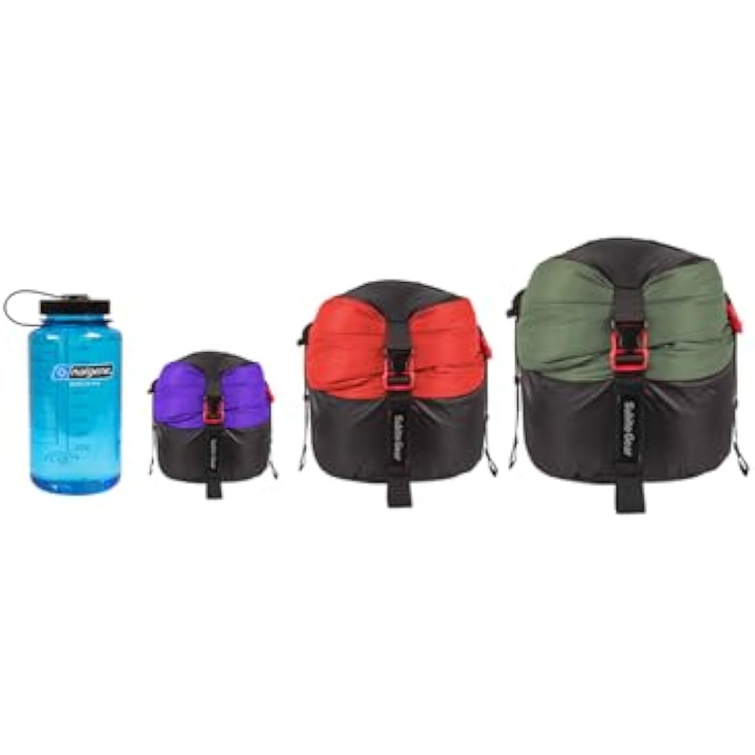 Yundxi Ultra-light Compression Stuff Sack, 70D Nylon Sleeping Bag Stuff Sack 1L/5L/7L/17L/25L Compression Bag Space Saving Gear for Camping Hiking Backpacking